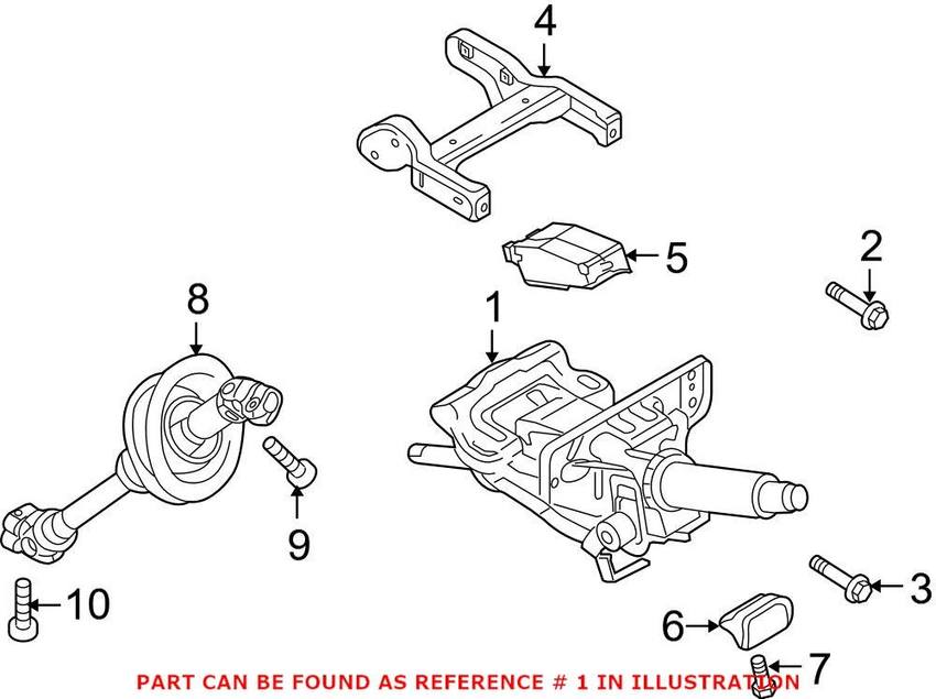 Audi Steering Column 8K0419502T